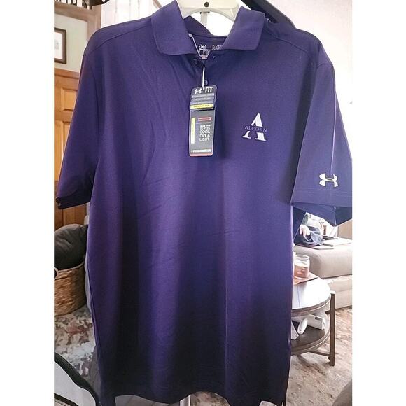 Alcorn State University Braves Medium Under Armour HeatGear Polo A117 NWT New - Picture 2 of 3